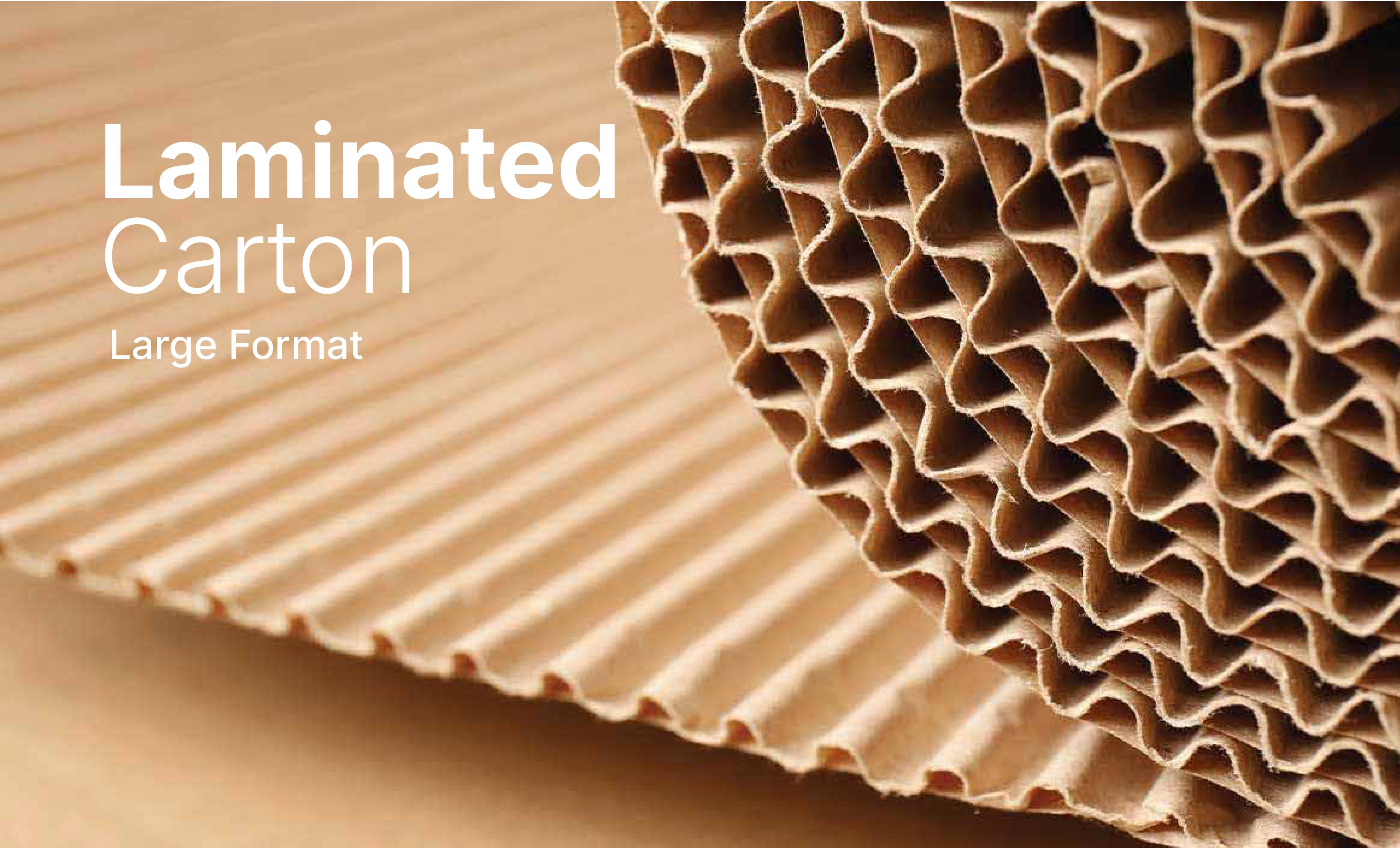 Laminated carton large format